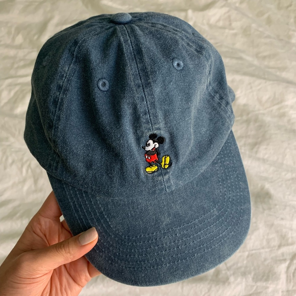 Mickey Mouse Blue Denim Cap from Disneyland